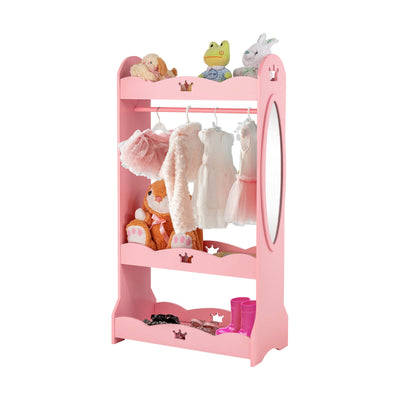 Kids Pretend Costume Closet with Mirror - Relaxacare