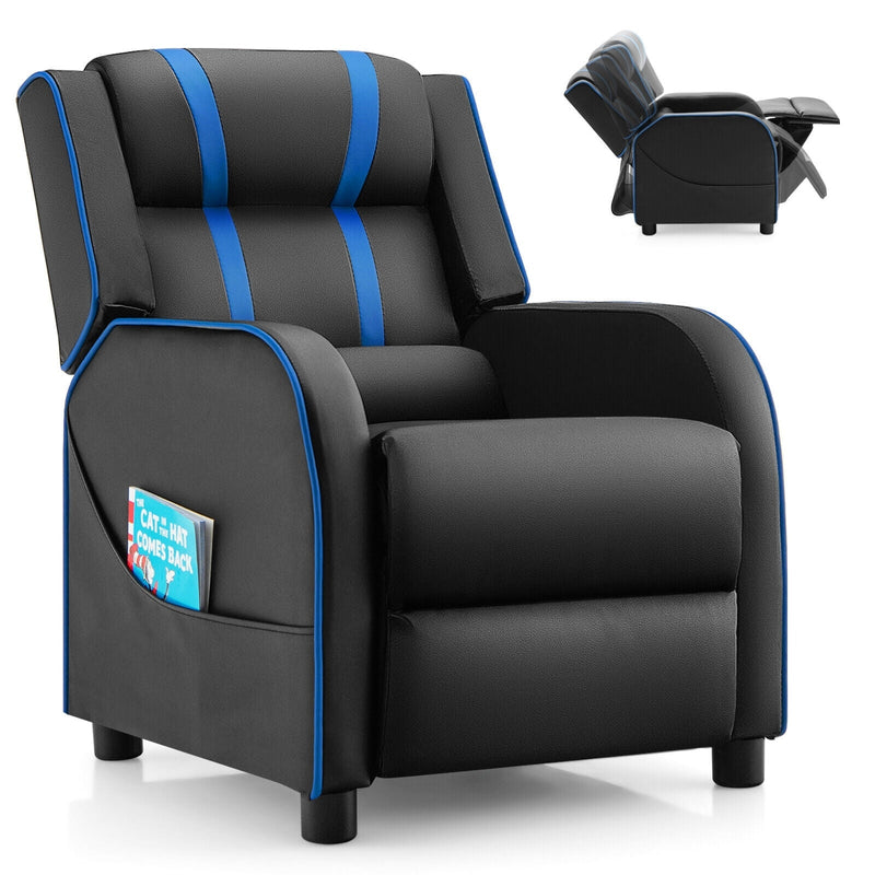 Kids Recliner Chair with Side Pockets and Footrest - Relaxacare