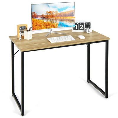 L Shaped Computer Desk and Writing Workstation for Home and Office-Natural - Relaxacare