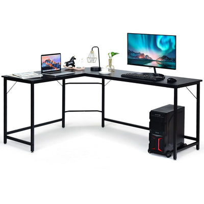 L-Shaped Corner Computer Desk with CPU Stand and Spacious Surface - Relaxacare