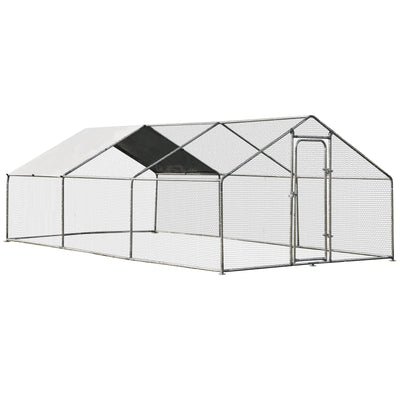 Large Walk in Shade Cage Chicken Coop with Roof Cover-20' - Relaxacare