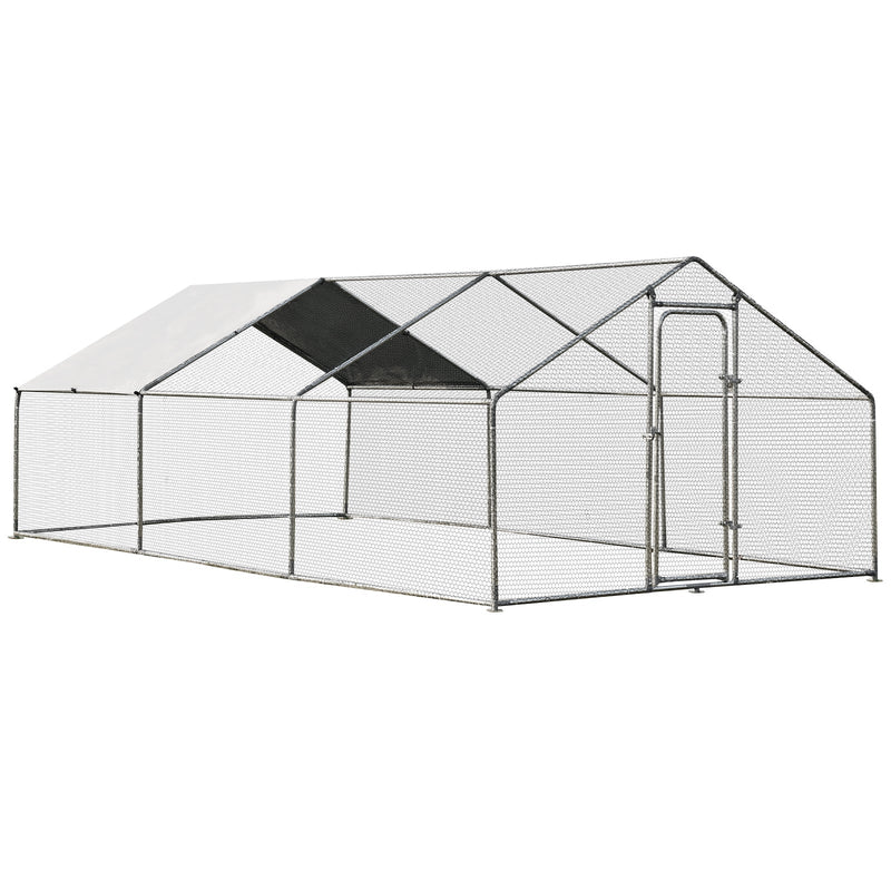Large Walk in Shade Cage Chicken Coop with Roof Cover-20&