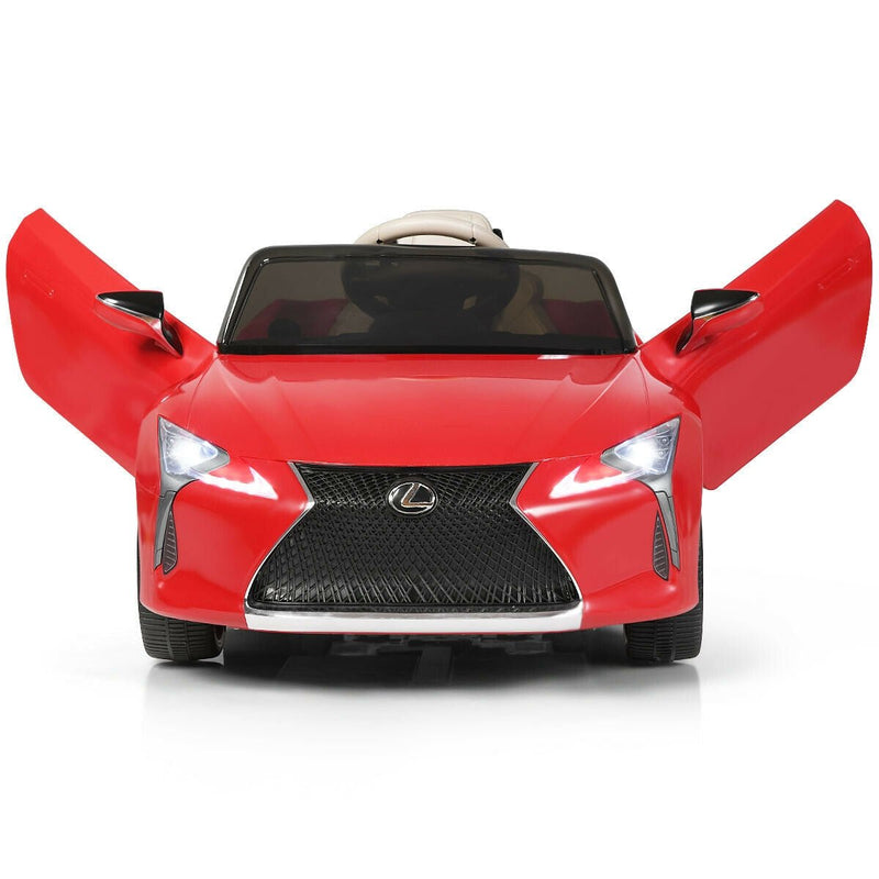 Lexus LC500 Licensed Kids 12V Ride Remote Control Electric Vehicle-Red - Relaxacare
