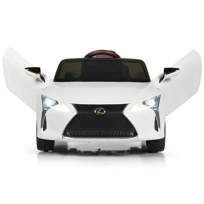Lexus LC500 Licensed Kids 12V Ride Remote Control Electric Vehicle-White - Relaxacare