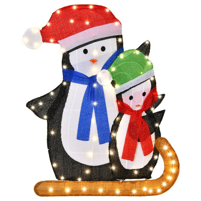 Lighted Standing Penguins Christmas Decoration - Relaxacare