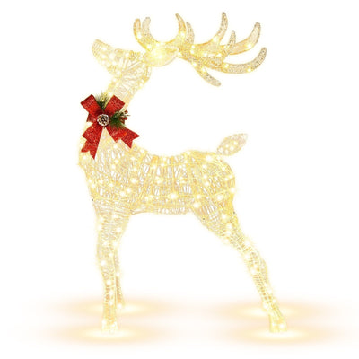 Lighted Standing Reindeer with Stakes for Christmas Decoration - Relaxacare