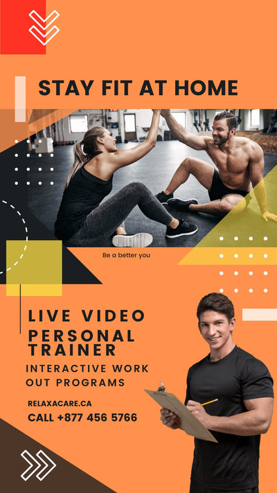 Live Interactive Video with a personal trainer - Relaxacare