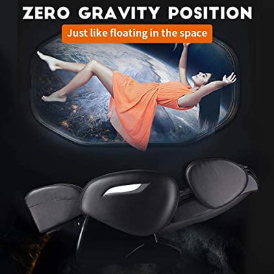 Massage Chair Zero Gravity Full Body Electric Shiatsu Massage Chair Recliner with Foot Rollers Built-in Heat Therapy Air Massage System Stretch Vibrating for Home Office - Relaxacare