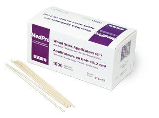 MedPro Wood Stick Applicators (6 in) Non-sterile - Relaxacare