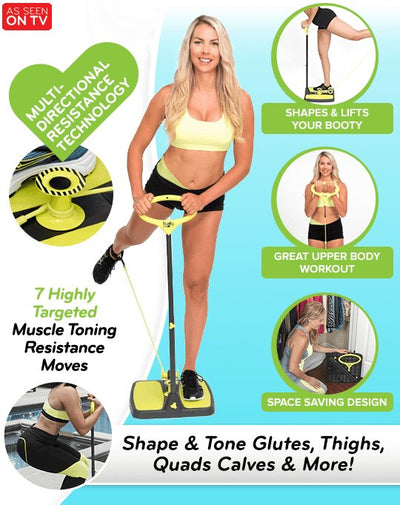 Mega Sale-Booty Max Home Workout Resistance Band Training for Making Summer-Ready Toned Bigger Butt, Thighs, Quads, Calves, or Arms As Seen on Television - Relaxacare