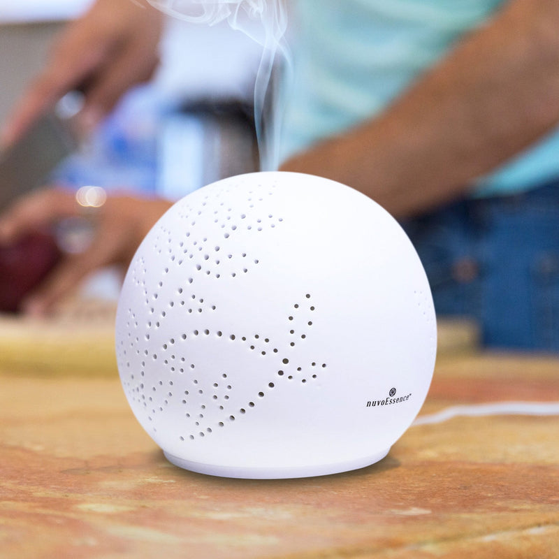 Mega Sale-Nuvoessence Ceramic Diffuser with light therapy NV-CD1000 - Relaxacare