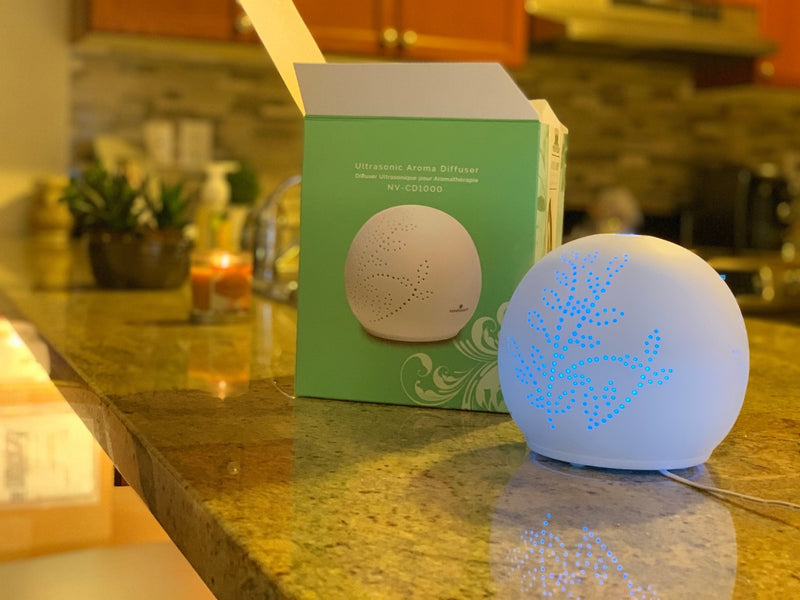 Mega Sale-Nuvoessence Ceramic Diffuser with light therapy NV-CD1000 - Relaxacare