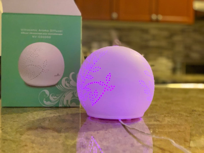 Mega Sale-Nuvoessence Ceramic Diffuser with light therapy NV-CD1000 - Relaxacare