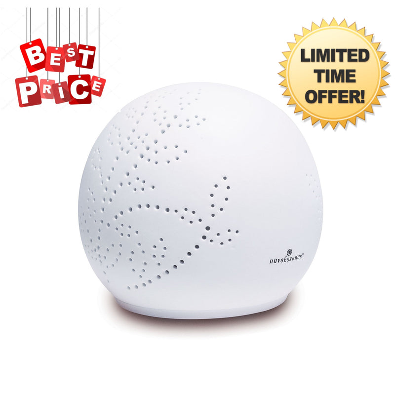 Mega Sale-Nuvoessence Ceramic Diffuser with light therapy NV-CD1000 - Relaxacare