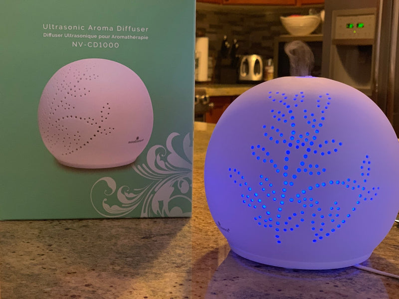 Mega Sale-Nuvoessence Ceramic Diffuser with light therapy NV-CD1000 - Relaxacare