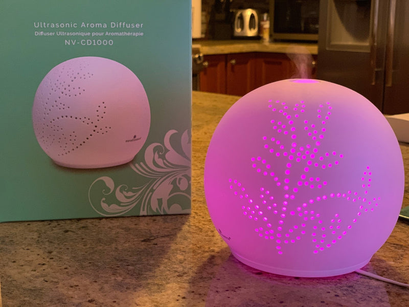 Mega Sale-Nuvoessence Ceramic Diffuser with light therapy NV-CD1000 - Relaxacare