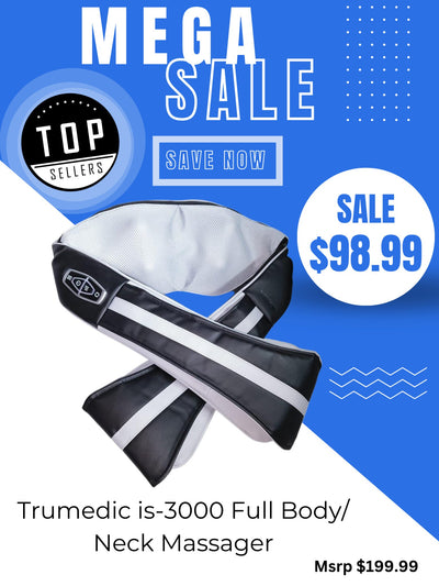 Mega Sale-TruMedic is-3000 PRO Neck Massager with heat - Relaxacare