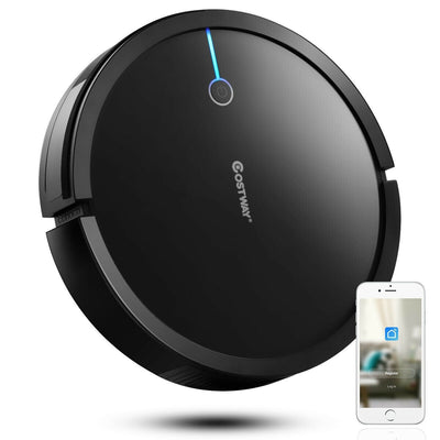 Mega Sale-Voice Control Self-Charge Vacuum Cleaner Robot With Wifi And APP Controlled -Black - Relaxacare