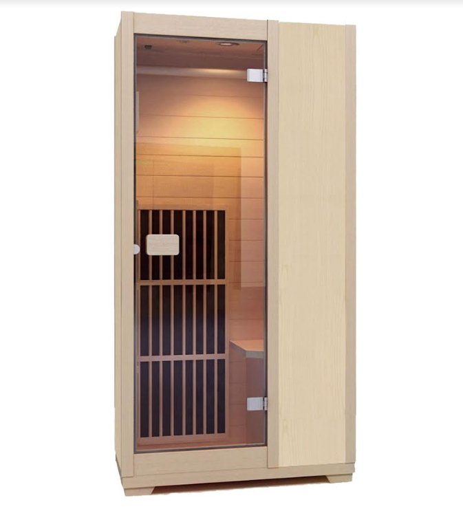 Mega Sale - Zen Brighton Infrared Sauna-Ultra Low Emf-Compact Footprint-1 Person - Relaxacare