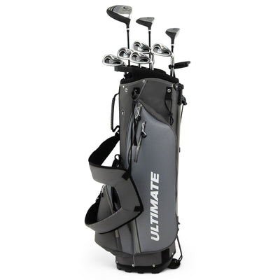 Men’s Profile Complete Golf Club Package Set Includes 10 Pieces-Gray - Relaxacare