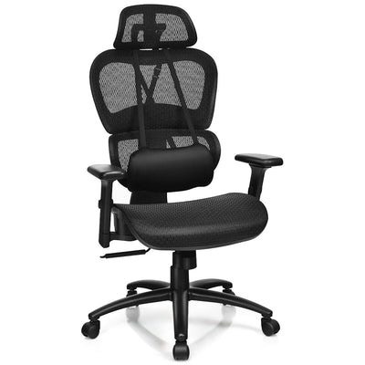 Mesh Office Chair Recliner with Adjustable Headrest - Relaxacare