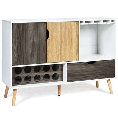 Mid-Century Buffet Sideboard Wooden Storage Cabinet - Relaxacare