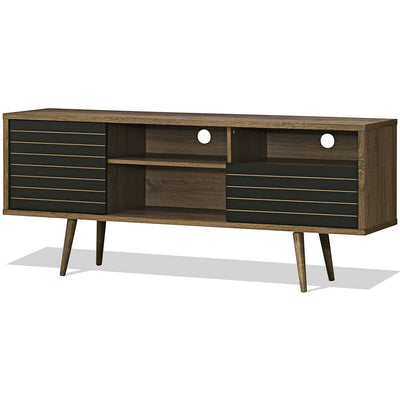 Mid-Century Modern TV Stand for TVs up to 65 Inch with Storage Shelves - Relaxacare