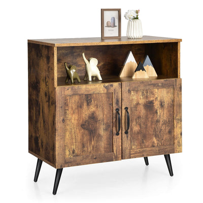 Mid-century Wooden Storage Cabinet Wine Glass Holders - Relaxacare