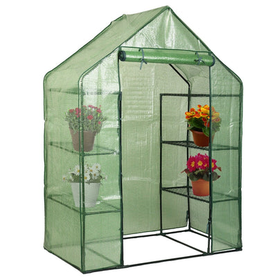 Mini Portable 4 Tier 8 Shelves Walk-in Plant Greenhouse - Relaxacare