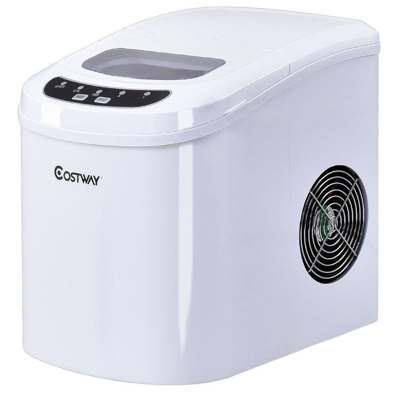 Mini Portable Compact Electric Ice Maker Machine-White - Relaxacare