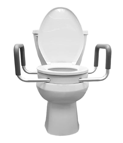 MOBB 2" Elongated Raised Toilet Seat with Arms - Relaxacare