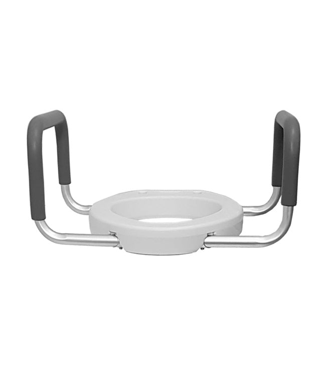 MOBB 2" Elongated Raised Toilet Seat with Arms - Relaxacare