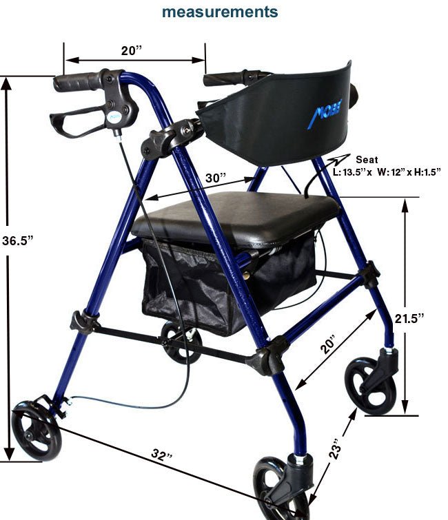 MOBB Aluminum Rollator - Relaxacare