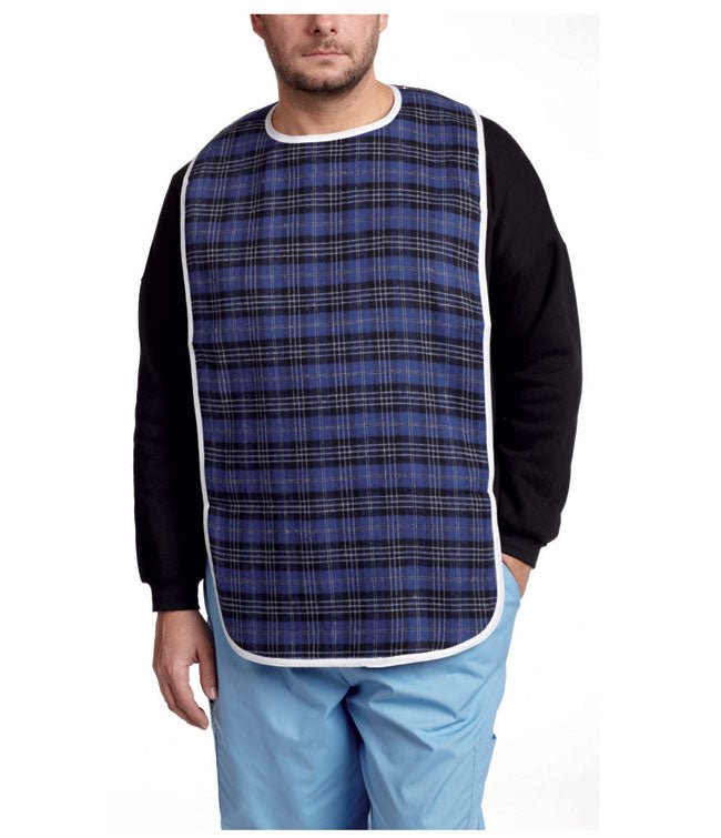 MOBB Poly-Cotton Bib with Snaps (Print) - Relaxacare