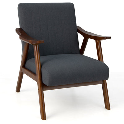 Modern Accent Chair Leisure Armchair with Felt Pads-Gray - Relaxacare