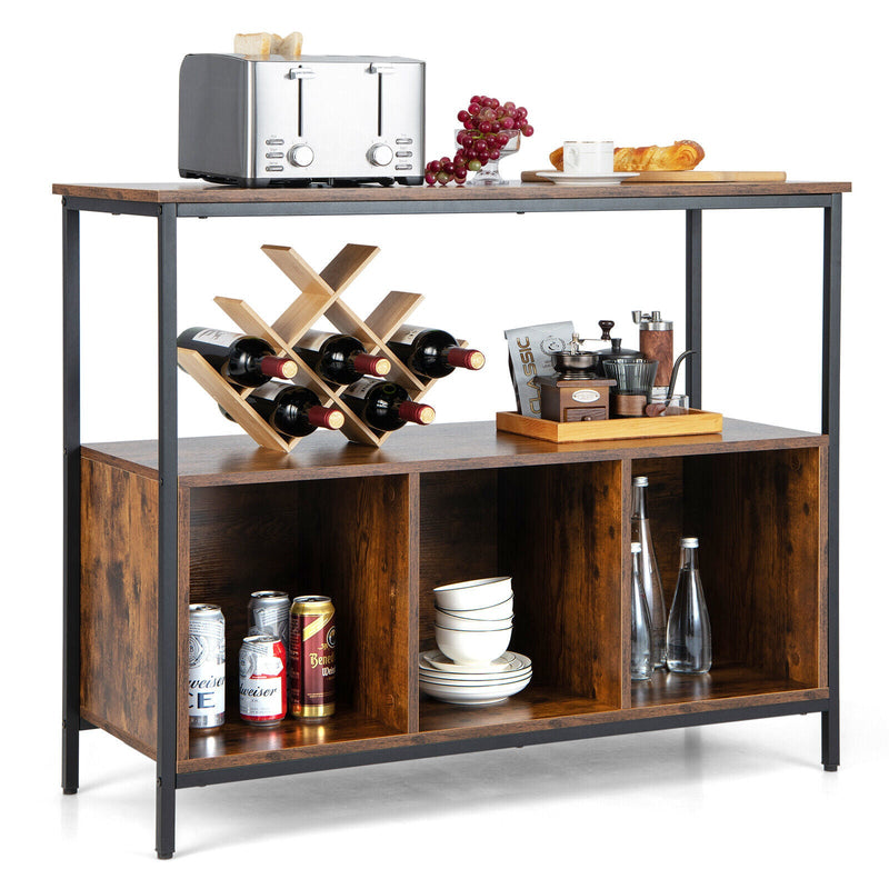 Modern Kitchen Buffet Sideboard with 3 Compartments - Relaxacare