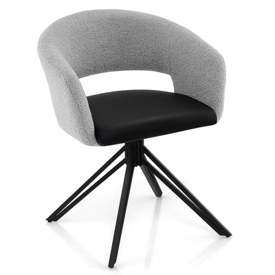 Modern Swivel Accent Chair with Solid Steel Legs - Relaxacare