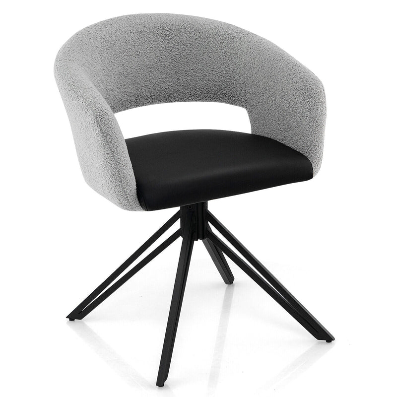 Modern Swivel Accent Chair with Solid Steel Legs - Relaxacare