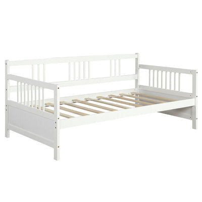 Modern Twin Size Daybed Frame with Wooden Slats Support - Relaxacare