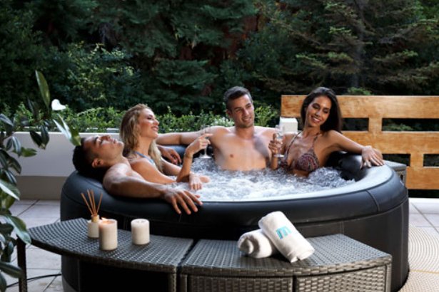 MSpa - Camaro 6-Person Portable Hot Tub with 138 Air Jets - Black - Relaxacare