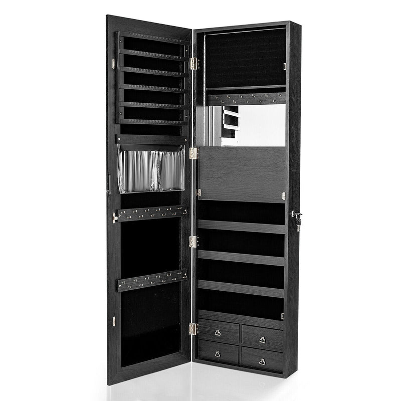 Multipurpose Storage Cabinet with 4 Drawers-Black - Relaxacare