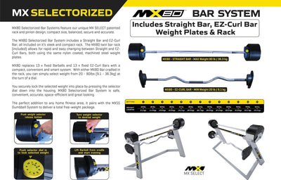 MX Select - MX80 Adjustable Barbell System - Relaxacare