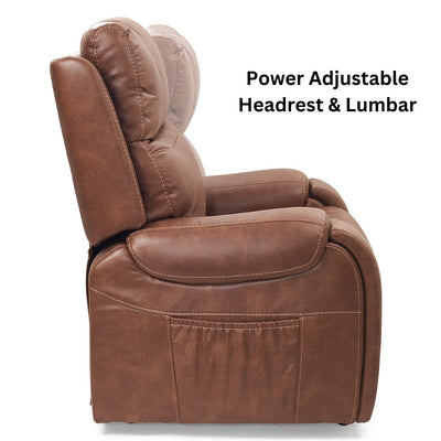 New Model-Ultra Comfort- Titan Twilight 5 Zone Comfort Lift Chair- Battery Back Up-Adjustable Head Rest - Relaxacare