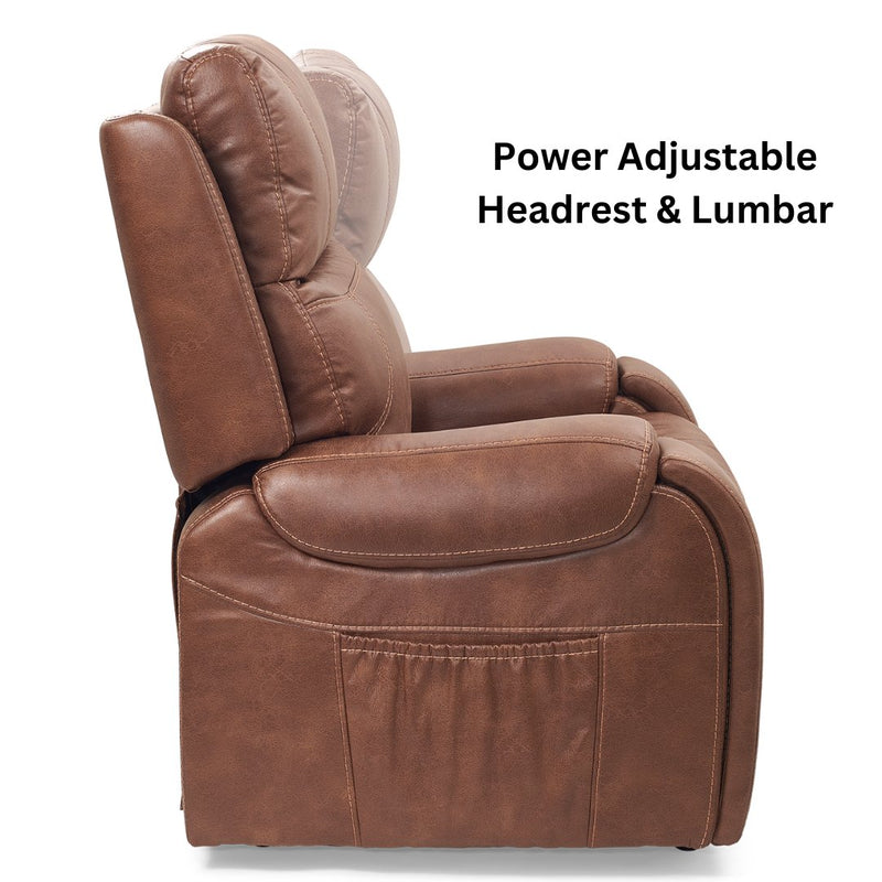 New Model-Ultra Comfort- Titan Twilight 5 Zone Comfort Lift Chair- Battery Back Up-Adjustable Head Rest - Relaxacare