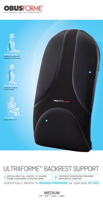 OBUSFORME Fullback Ultraforme Back Cushion - Relaxacare