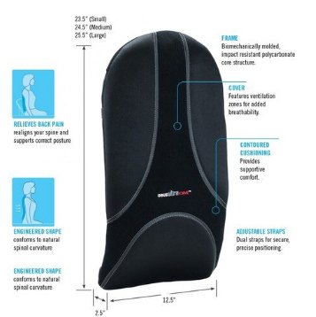 OBUSFORME Fullback Ultraforme Back Cushion - Relaxacare