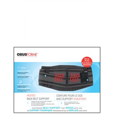 OBUSFORME Heated Comfort Support Back Belt - Relaxacare