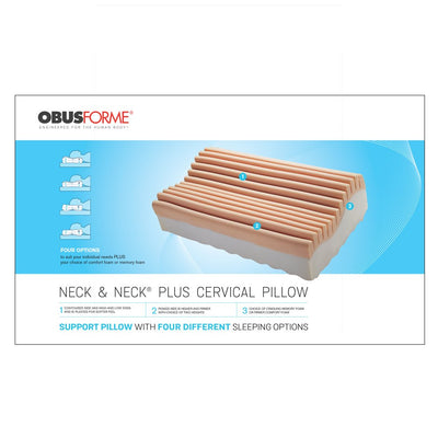 OBUSFORME Neck & Neck Plus Memory Foam Pillow - Relaxacare