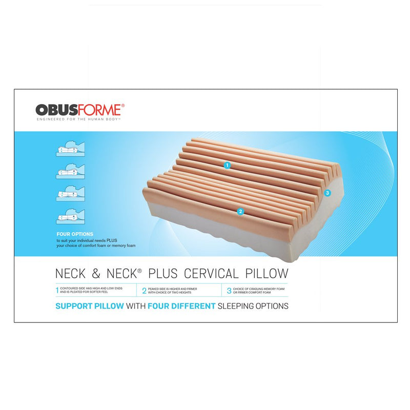 OBUSFORME Neck & Neck Plus Memory Foam Pillow - Relaxacare
