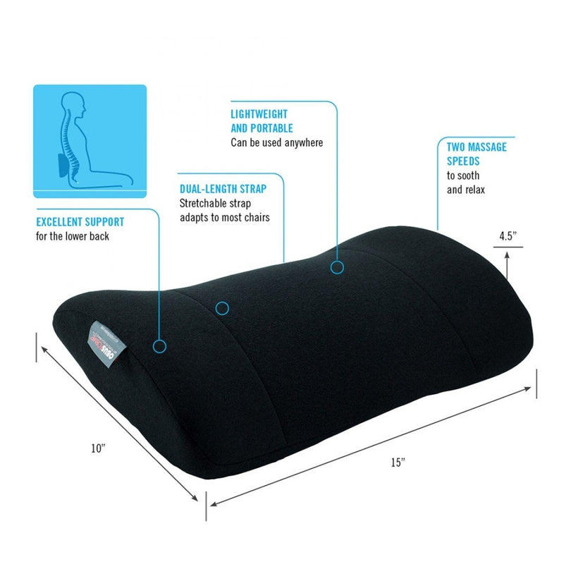 OBUSFORME Vibration Lumbar Massage Cushion - Relaxacare